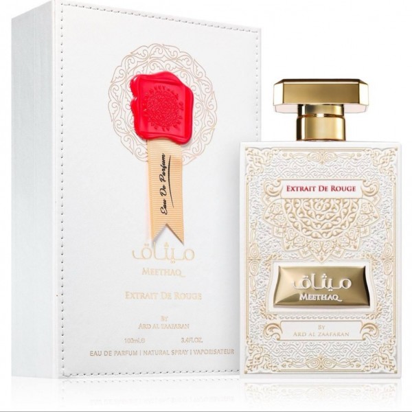 Ard Al Zaafaran Meethaq Extrait de Rouge Apa de parfum pentru femei, 100 ml
