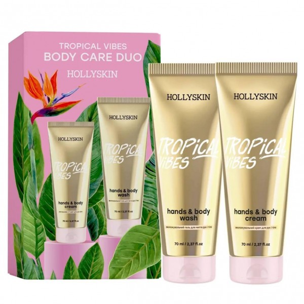 Hollyskin Tropical Vibes Body Care Duo (cremă, gel)