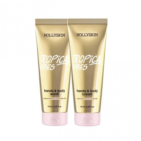 Hollyskin Tropical Vibes Body Care Duo (cremă, gel)