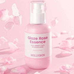 Мультифункциональная розовая микроэмульсия для лица Hollyskin Glaze Rose Essence 200 мл