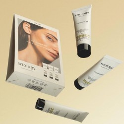 Triology Trichomax Try Set, un set de călătorie pentru păr cu întărire intensivă.