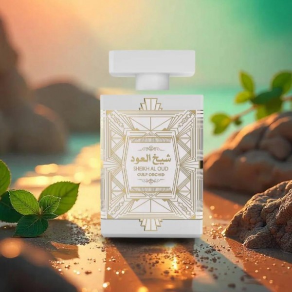 Apa de parfum Gulf Orchid Sheikh Al Oud White Unisex, 5 ml