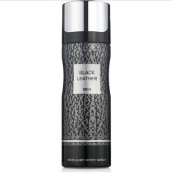 Парфюмированный дезодорант мужской Fragrance World Black Leather 200 мл