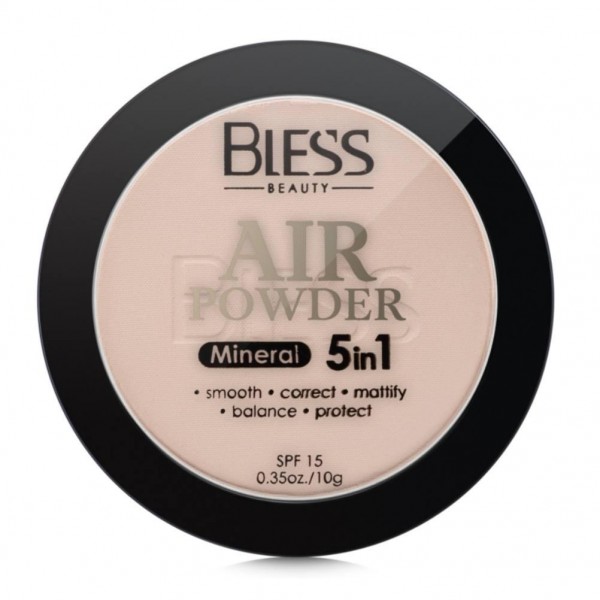 Pudră compactă pentru față Bless Beauty Mineral Air Powder 5 în 1 SPF 15 10g