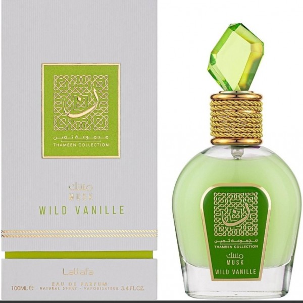 Lattafa Thameen Musk Wild Vanille Apa de parfum pentru femei, 100 ml