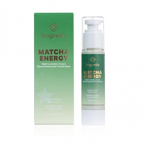 Cremă de noapte lamelară Bogenia Matcha BG459 50 ml