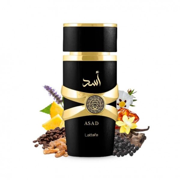 Lattafa Asad Apa de parfum pentru barbati, 10 ml