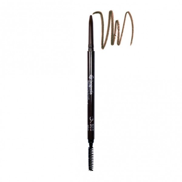 Карандаш для бровей механический со щеточкой Bogenia Micro Slim Brow Liner BG504