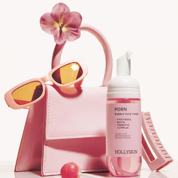 Hollyskin Loțiune tonică facială cu bule, somon DNA PDRN 150ml