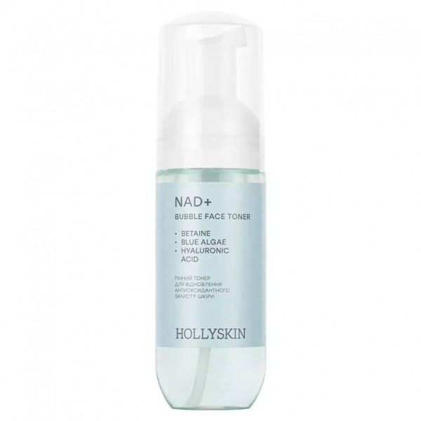 Пенный тонер для восстановления антиоксидантной защиты кожи Hollyskin Bubble Face Toner NAD+ 150 мл