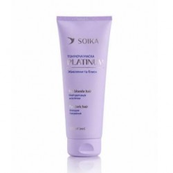 Mască de păr Soika Platinum Toning „Hrănire și strălucire” 250 ml