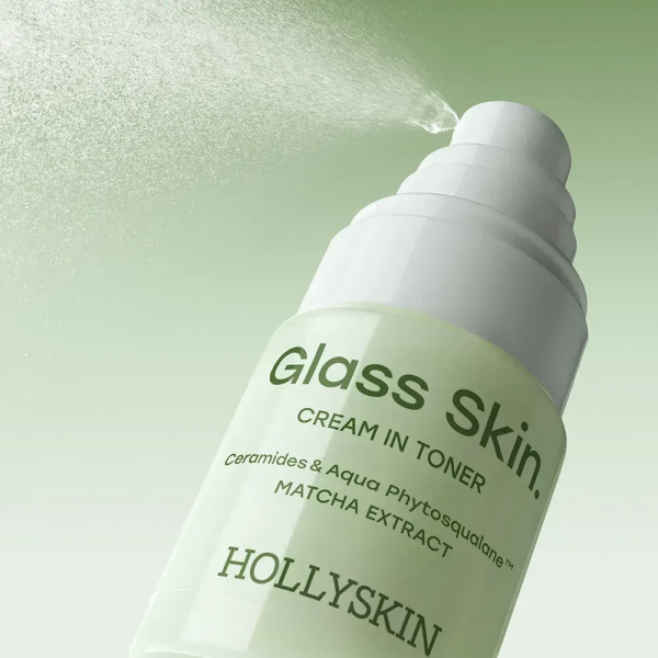 Крем-тонер для лица с церамидами и экстрактом матчи Hollyskin Glass Skin. 50 мл