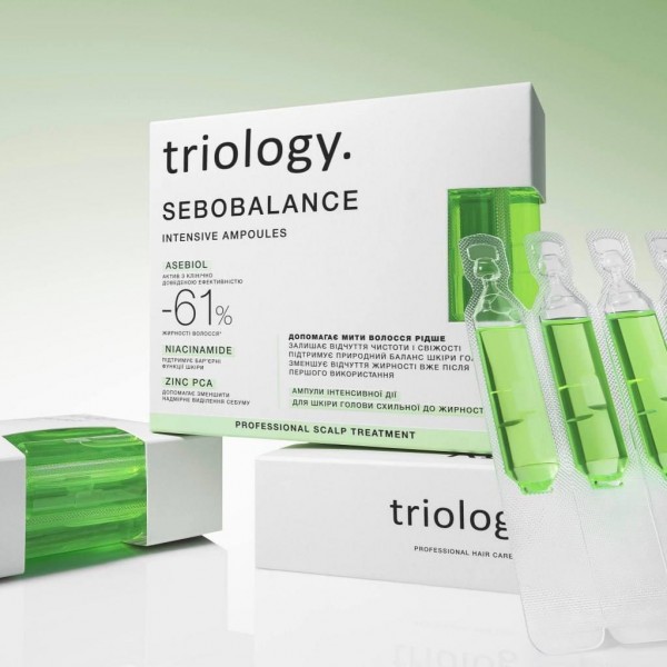 Балансирующая сыворотка для кожи головы склонной к жирности Triology Sebobalance 20 ампул