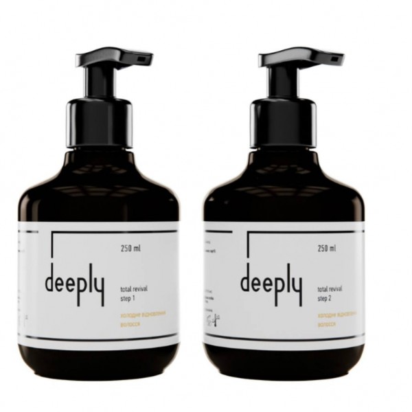 Набор холодного восстановления для волос Deeply total revival 2x