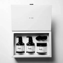 Восстанавливающий набор для поврежденных волос Deeply restoring hair (шампунь, кондиционер, маска, резинка)