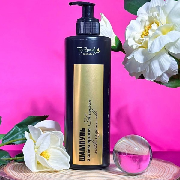 Шампунь с маслом арганы и кератином Top Beauty 400 мл