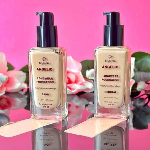 Устойчивая тональная база для лица Bogenia Angelic Longwear Foundation 30 мл
